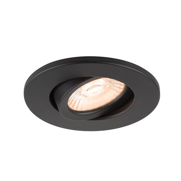 UNIVERSAL DOWNLIGHT Cover, for Downlight IP20, pivoting, round, black image 2