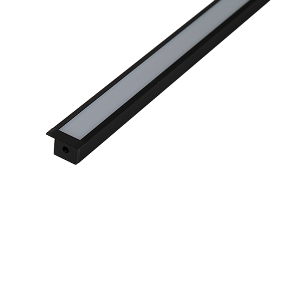 2m Recessed Profile 20x15mm IP20 Black image 3