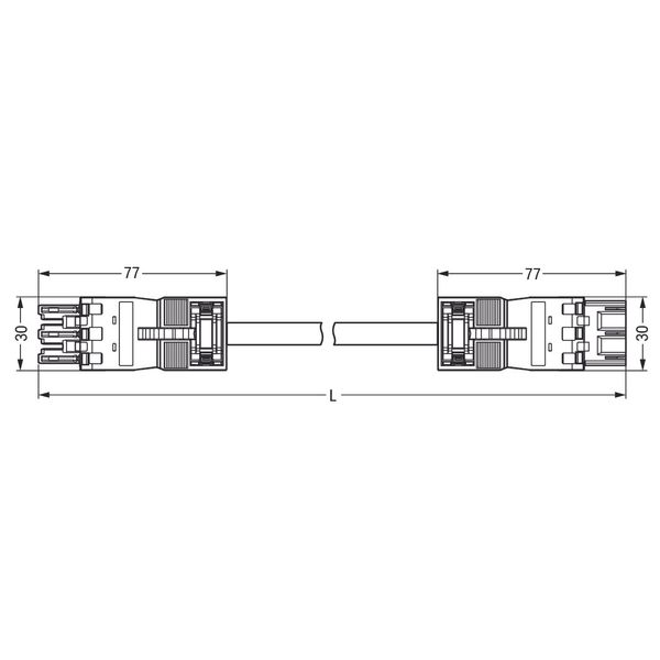 pre-assembled interconnecting cable;Eca;Socket/plug;black image 7