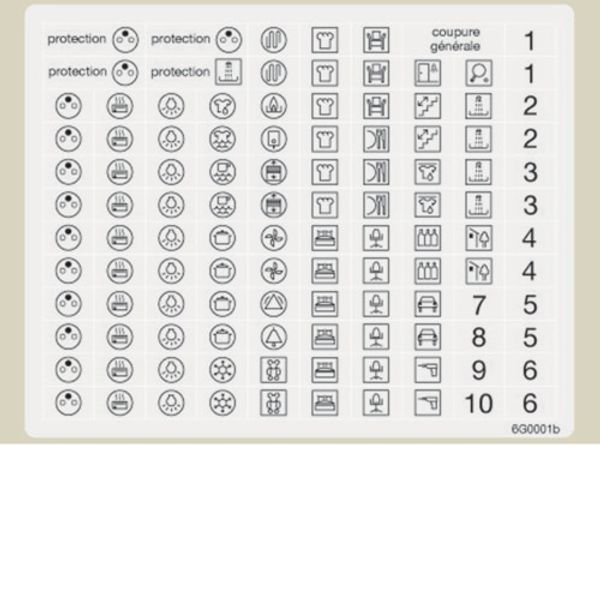 CIRCUIT MARKING LABELS WITH SYMBOLS image 1