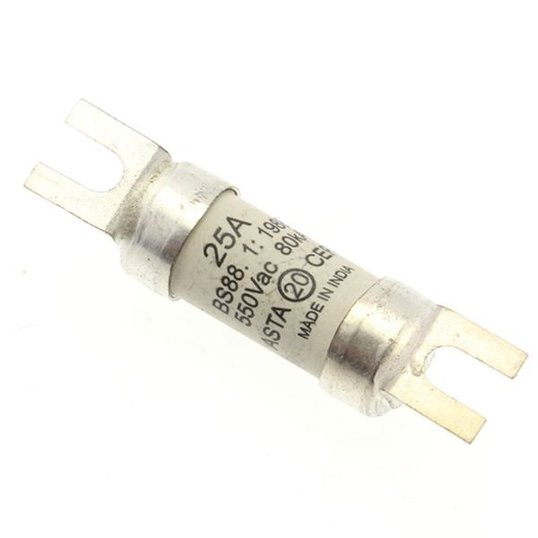 Fuse-link, LV, 25 A, AC 550 V, BS88/A1, 14 x 55 mm, gL/gG, BS image 4