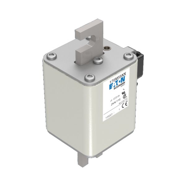 Fuse-link, high speed, 250 A, AC 1000 V, size 2, 59 x 77 x 75 mm, aR, IEC, UL, single indicator image 15