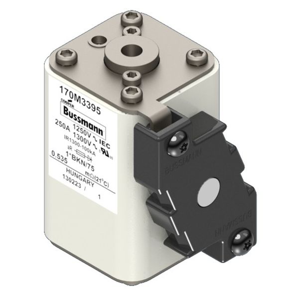 Fuse-link, high speed, 350 A, AC 1250 V, compact size 1, 45 x 59 x 75 mm, aR, IEC, UL, single indicator image 3