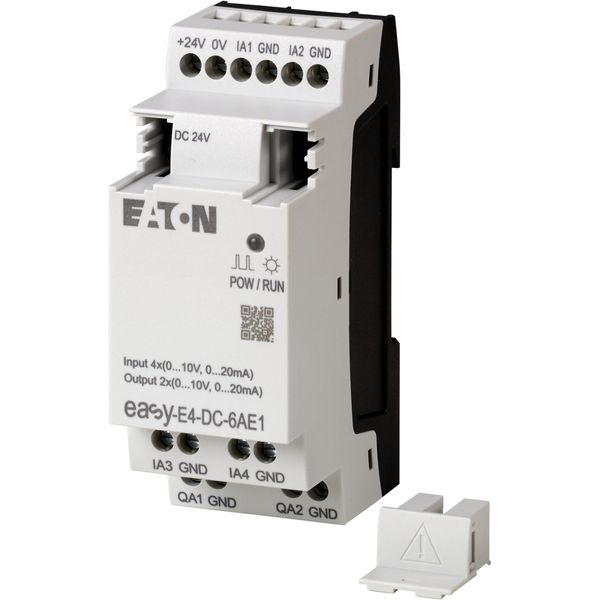 I/O expansion, For use with easyE4, 24 V DC, Inputs expansion (number) analog: 4, screw terminal image 10