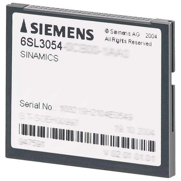 SINAMICS S120 CompactFlash card incl. performance expansion incl. licensing (Certificate of License, stored on the image 1