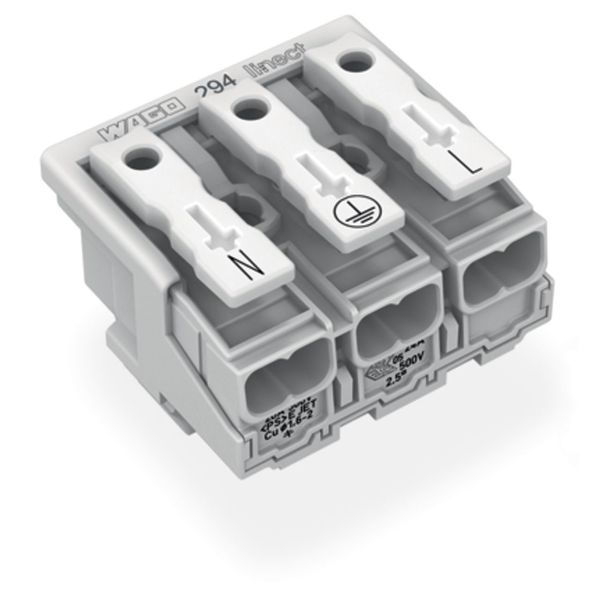 Lighting connector push-button, external for Linect® white image 2