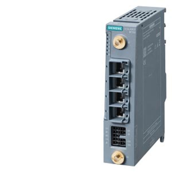 IWLAN client/WLAN bridge, IP30, IEEE 802.11ax, 4xRJ45, 2xR-SMA, CLP slot, DI/DO image 1