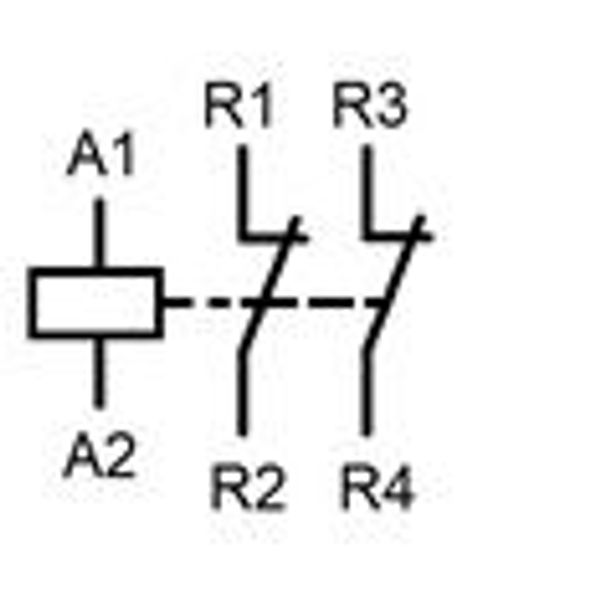 Modular contactor 20A, 2 NC, 24VAC, 1MW image 3