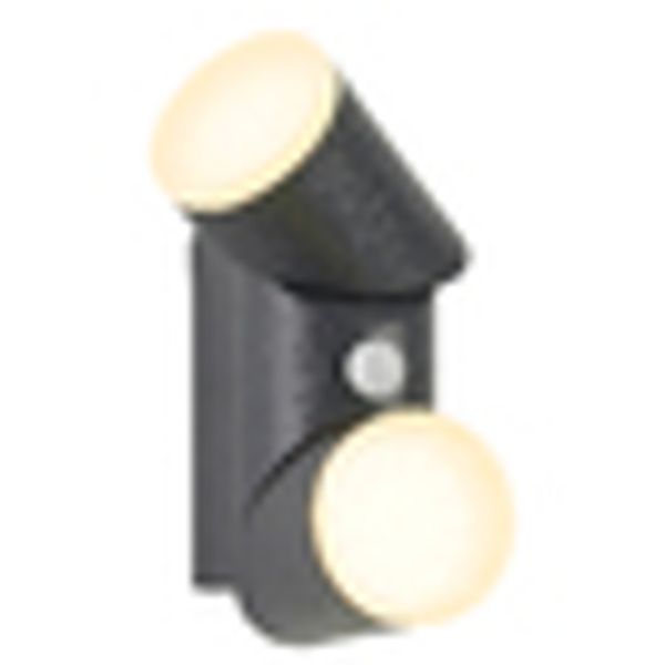 Evo LED Round Up/Down PIR 12,5W 750lm 3000K IP54 anthracite image 10