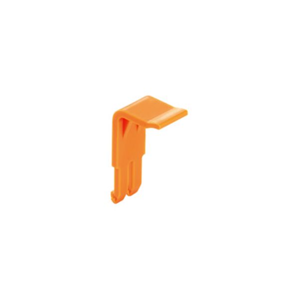 Locking clips (terminal), PA 66, orange image 1