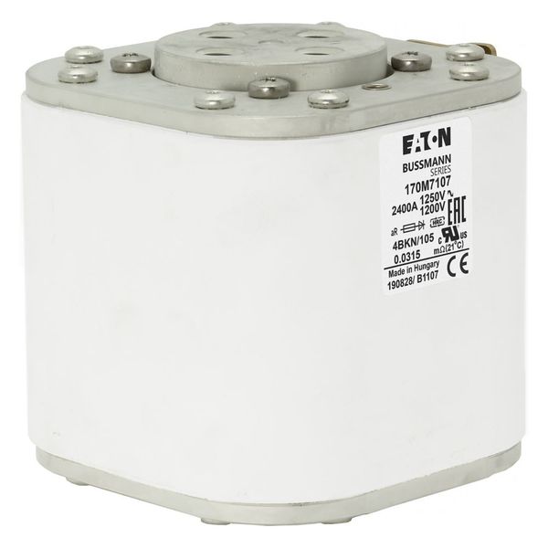 Fuse-link, high speed, 2400 A, AC 1250 V, size 4, 105 x 120 x 110 mm, aR, IEC, single indicator image 23