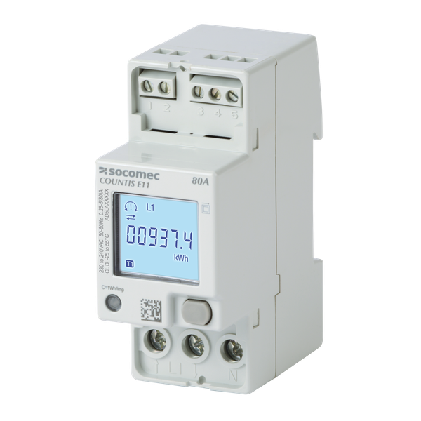 Active-energy meter COUNTIS E11 Direct 80A dual tariff image 1