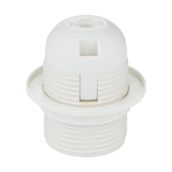 THERMOPLASTIC THREATED HOLDER E-27 WITH COLLAR image 1