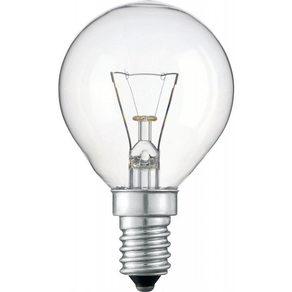 Incandescent Bulb E-14 60W P45 220V CL Volt image 1