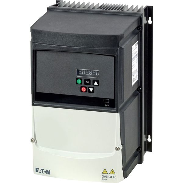 Variable frequency drive, 400 V AC, 3-phase, 14 A, 5.5 kW, IP66/NEMA 4X, Radio interference suppression filter, Brake chopper, 7-digital display assem image 4