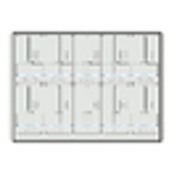 Meter box insert 2-rows, 10 meter boards / 17 Modul heights image 2