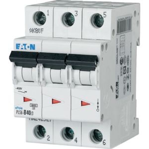 Miniature circuit breaker (MCB), 40 A, 3p, characteristic: C image 5