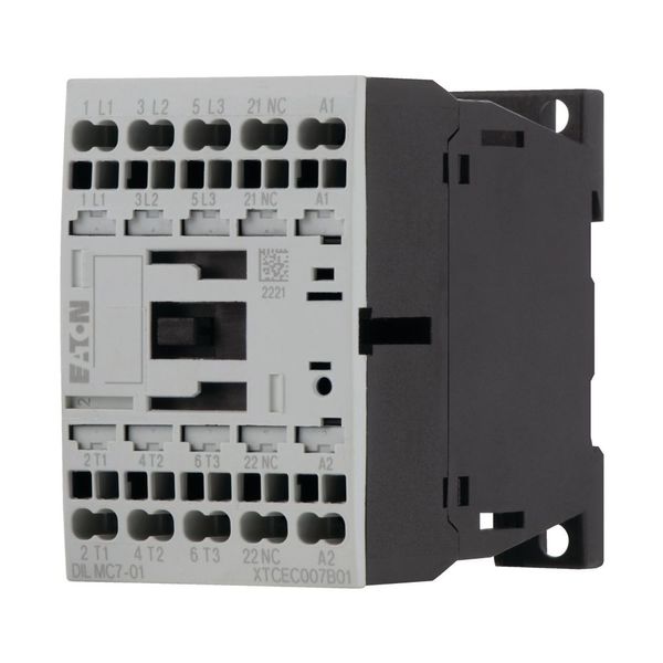 Contactor, 3 pole, 380 V 400 V 3 kW, 1 NC, 230 V 50 Hz, 240 V 60 Hz, AC operation, Spring-loaded terminals image 15