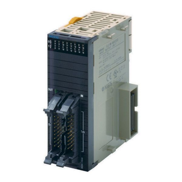 Digital I/O unit, 16 x 24 VDC inputs, 16 x transistor outputs, PNP, 0. image 2