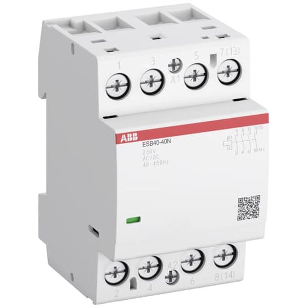 ESB40-40N-14 Installation Contactor (NO) 40 A - 4 NO - 0 NC - 12 V - Control Circuit 400 Hz image 2