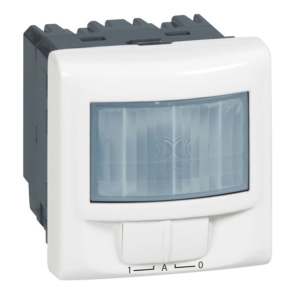 2-wire motion sensor Mosaic - without neutral - with override - white image 1