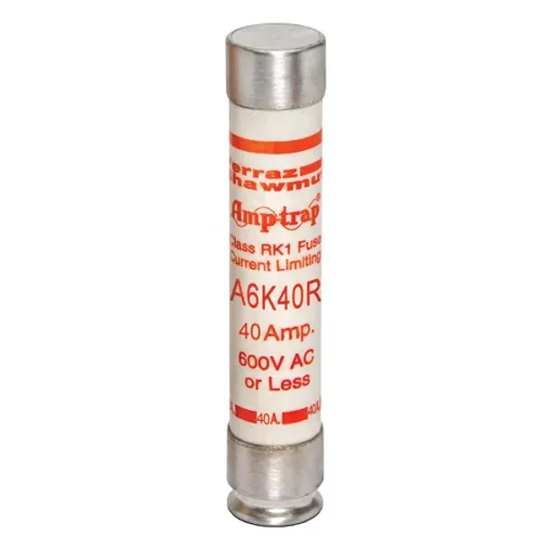 Fuse A6K-R - Class RK1 - Fast-Acting 600VAC 300VDC 40A Ferrule image 1