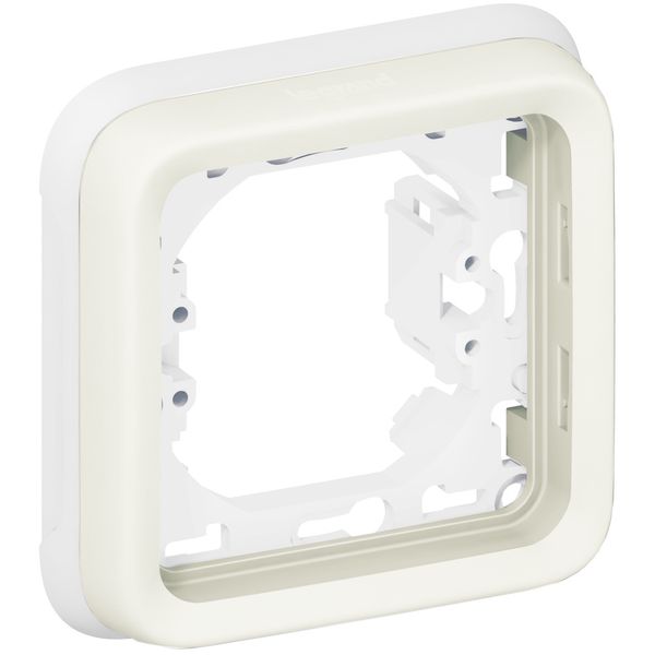 Flush mounting support frame Plexo IP 55 - 1 gang - white image 2