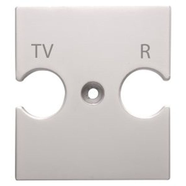 UNIVERSAL SUPPORT - COMBINED SOCKET OUTLET TV-R - NATURAL SATIN BEIGE - CHORUSMART image 1