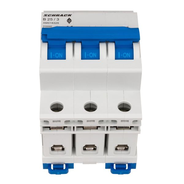 Miniature Circuit Breaker (MCB) AMPARO 10kA, B 25A, 3-pole image 1