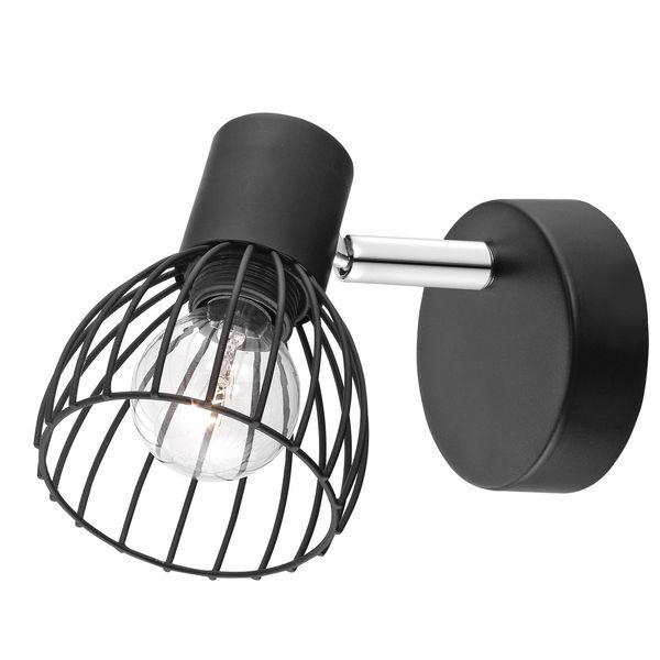 Matt Black Metal LED E14 1x5 Watt 230 Volt IP20 Bulb Excluded D: 8 W: 14 H: 11.5 cm image 1