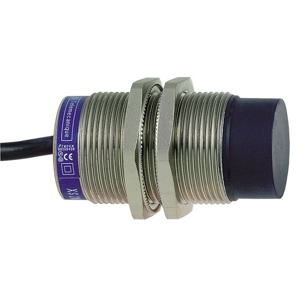 Inductive proximity sensors XS, inductive sensor XS6 M30, L66mm, brass, Sn22mm, 12...48 VDC, cable 2 m image 1