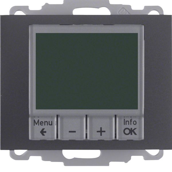 Thermostat, NO contact, centre plate, time-controlled, K.1, ant., matt image 1