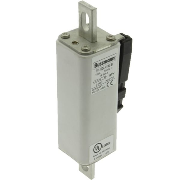 Fuse-link, high speed, 100 A, DC 1000 V, 01XL, gPV, UL, IEC image 4