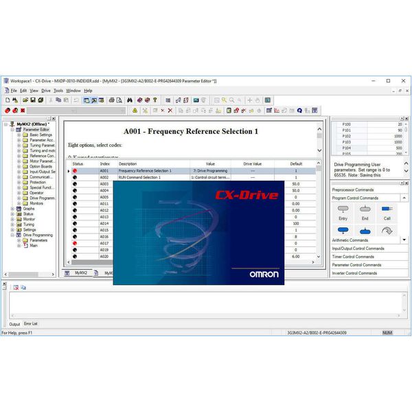 CX-Drive configuration software for inverters and servos AA039604M image 2