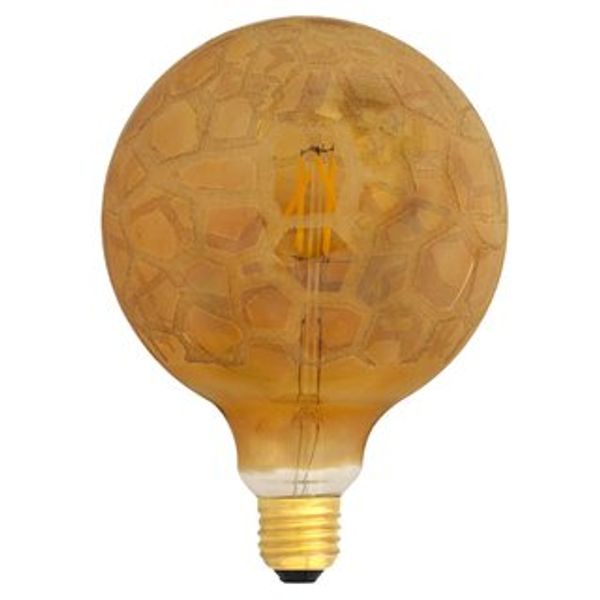 LED Bulb Filament E27 4W Globe G125 gold net Shad image 1