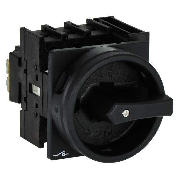Main switch, P1, 40 A, flush mounting, 3 pole + N, STOP function, With black rotary handle and locking ring, Lockable in the 0 (Off) position image 14