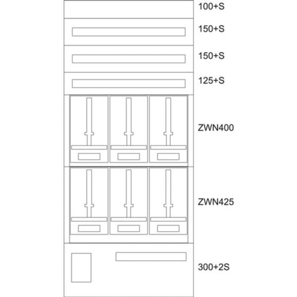 BP-U-3S-EN-800/17-6Z Eaton xEnergy Basic meter cabinet equipped image 1