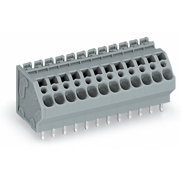 PCB terminal block 4 mm² Pin spacing 5 mm gray image 5