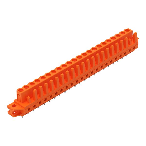 THT female header straight Pin spacing 5.08 mm orange image 1