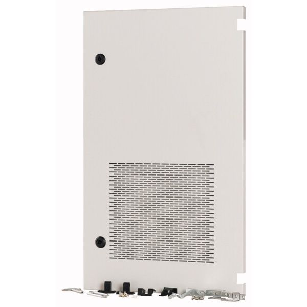 Section wide door, ventilated, right, HxW=700x425mm, IP31, grey image 1