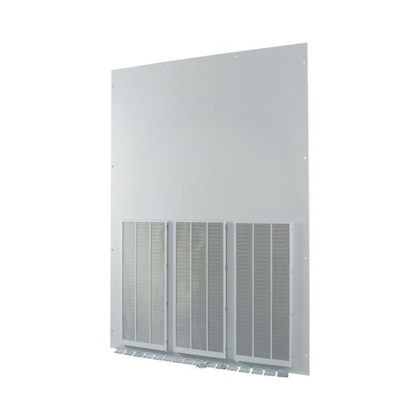Front plate (section high), ventilated, W=1350mm, IP42, grey image 4