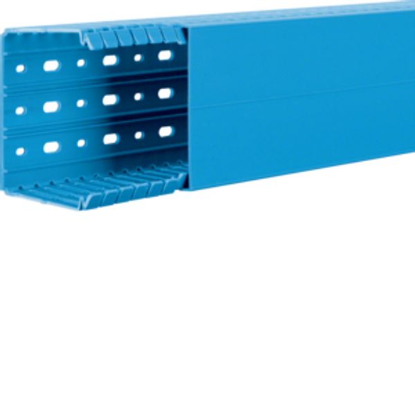Slotted panel trunking made of PVC BA7 80x100mm blue image 1