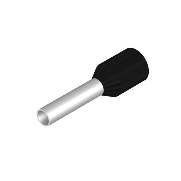 Wire-end ferrule, insulated, 10 mm, 8 mm, black image 1