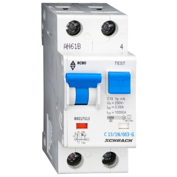 Combined MCB/RCD (RCBO) C13/1+N/30mA/Type AC, G image 1