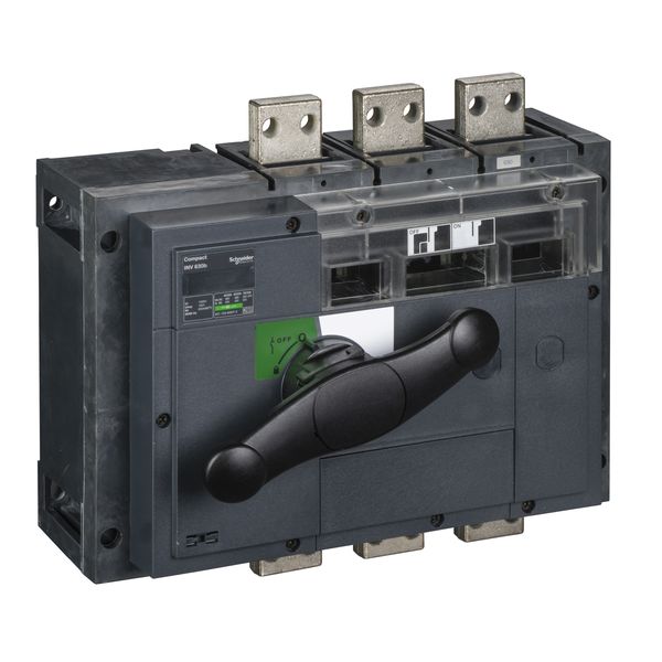 switch disconnector, Compact INV630b, visible break, 630 A, standard version with black rotary handle, 3 poles image 3