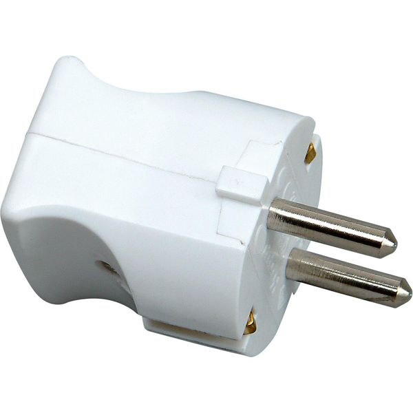 Plastic grounding-type plug (folding plu image 1