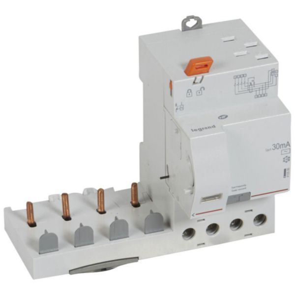 DX³ automatic adaptable differential block for circuit breaker 1 module per pole - 4P 400V~ - 63A - typeAC 30mA image 1