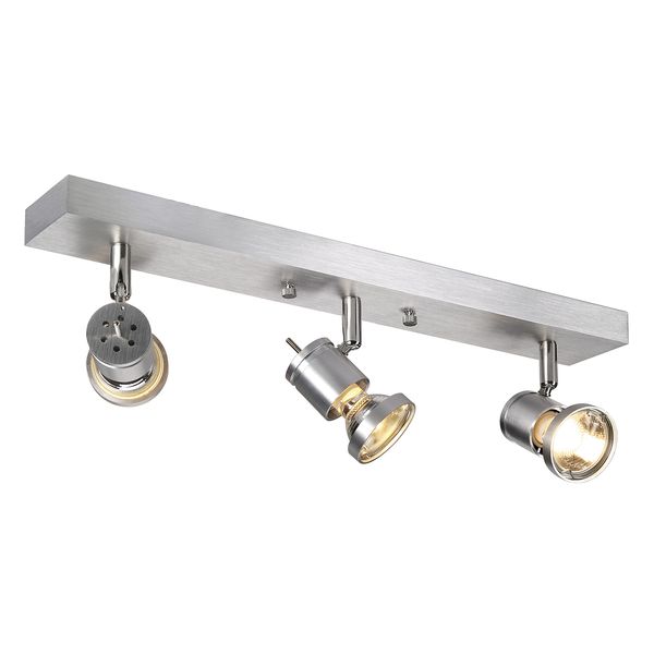 ASTO III wall- & ceiling lamp, GU10, max. 3x75W, brushed alu image 5