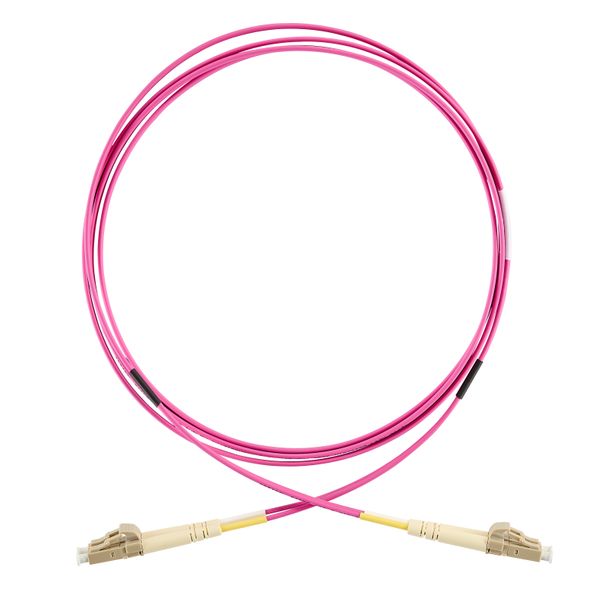 FO Patchcord Duplex LC/LC, 50/125æm OM4, LS0H-3,violet, 2.0m image 2