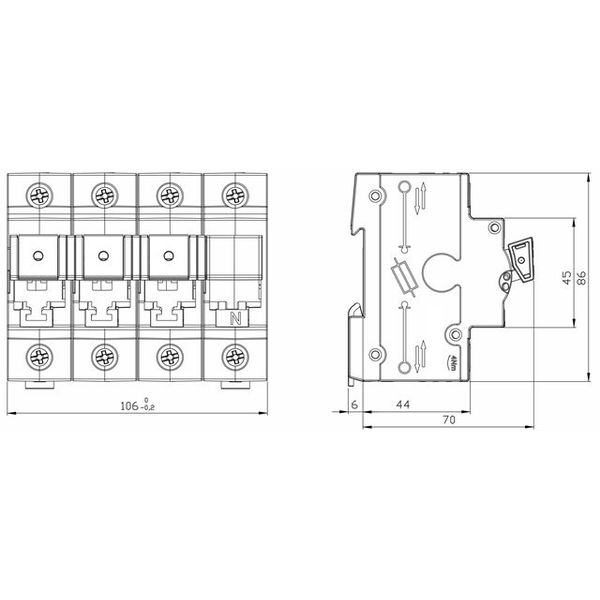 TYTAN II, D02 Fuse switch disconnector, 3+N, 63A image 3